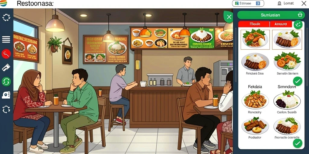 Tampilan antarmuka yang user-friendly.