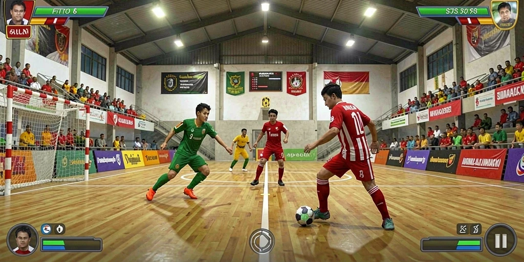 Tampilan halaman permainan yang menarik dan intuitif.