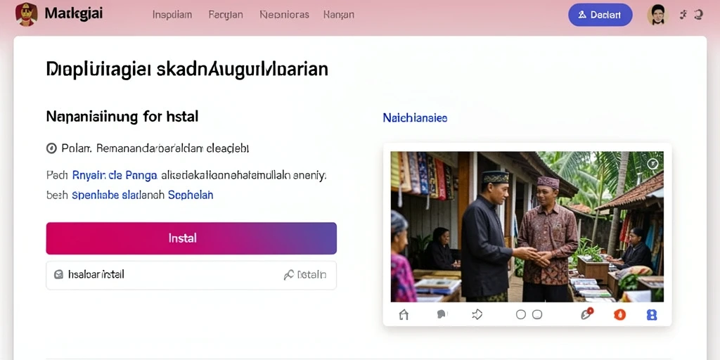 Screenshot menampilkan karakter utama dalam petualangan.